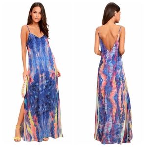 NWOT • lulus • maxi dress